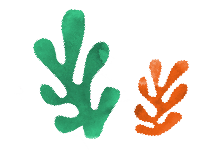 ilustración hojas colores